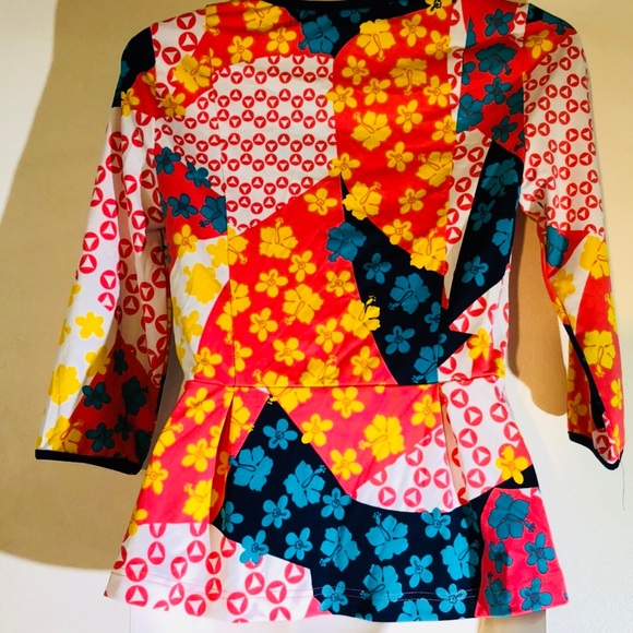 Boutique-Tracy Negoshian Betty shirt FlowerPatch P - Picture 5 of 8